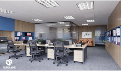 HOÀN THIỆN NỘI THẤT VĂN PHÒNG LR TRÔNG Y BẢN VẼ