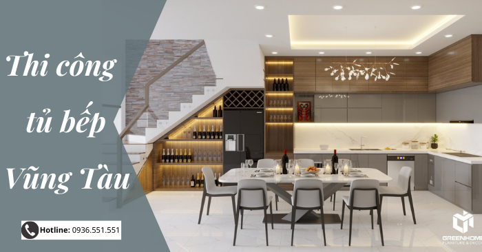 thi công tủ bếp vũng tàu