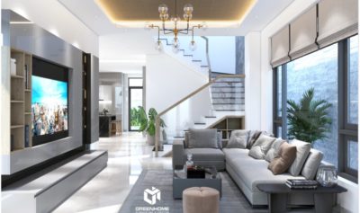 THIẾT KẾ NỘI THẤT BIỆT THỰ HIỆN ĐẠI TẠI TP BÀ RỊA