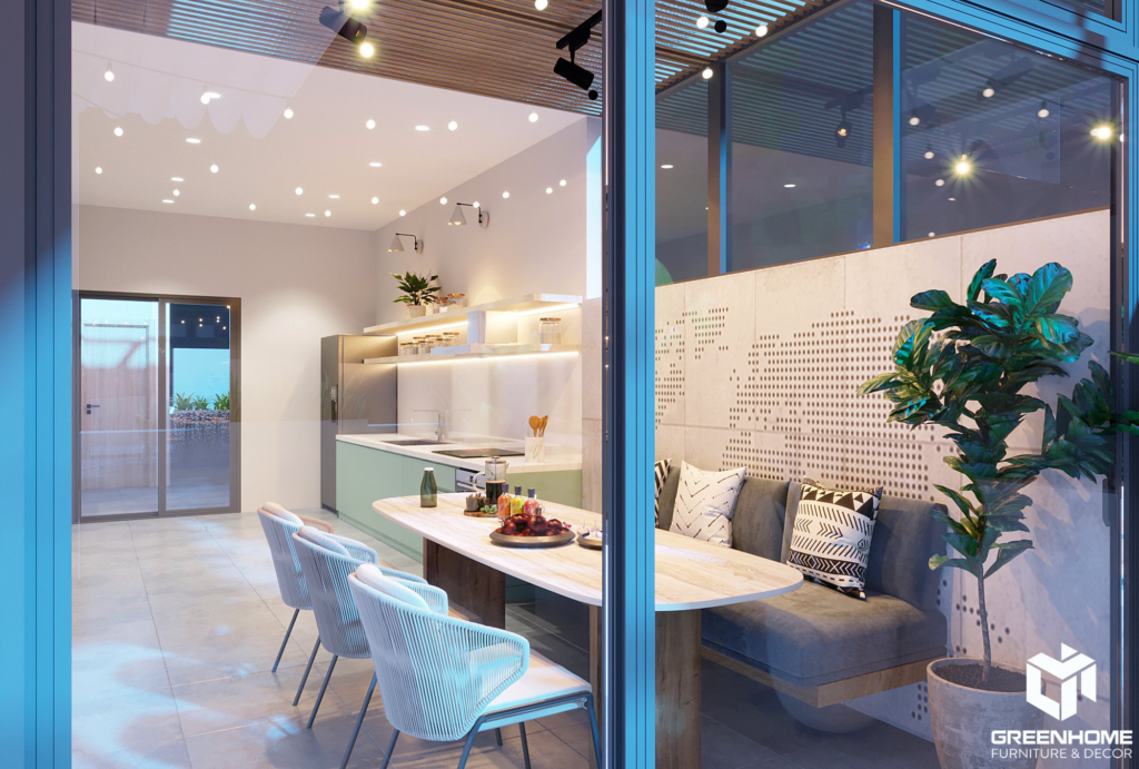 THIẾT KẾ NỘI THẤT PHÒNG BẾP HIỆN ĐẠI TẠI VŨNG TÀU