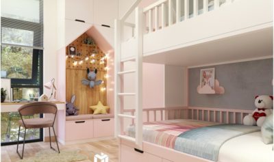 NGẮM NHÌN MẪU THIẾT KẾ GIƯỜNG TẦNG DỄ THƯƠNG CHO BÉ