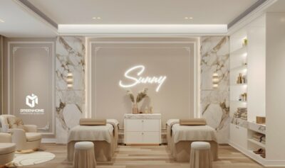 THIẾT KẾ NỘI THẤT SPA CAO CẤP PHONG CÁCH TÂN CỔ ĐIỂN