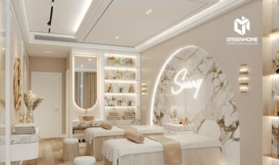 THIẾT KẾ NỘI THẤT SPA CAO CẤP PHONG CÁCH TÂN CỔ ĐIỂN
