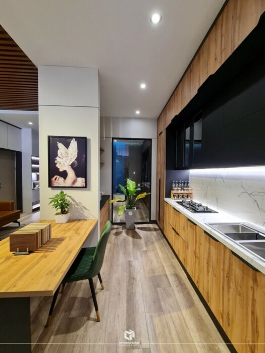 Bộ sưu tập tủ bếp trưng bày tại showroom Vũng Tàu.
