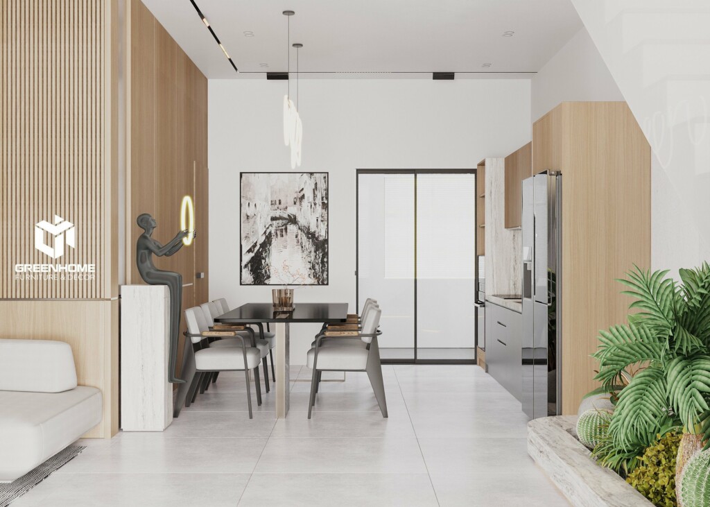 XU HƯỚNG NỘI THẤT KHÁCH BẾP NHÀ PHỐ BÀ RỊA - HIỆN ĐẠI & GẮN KẾT
