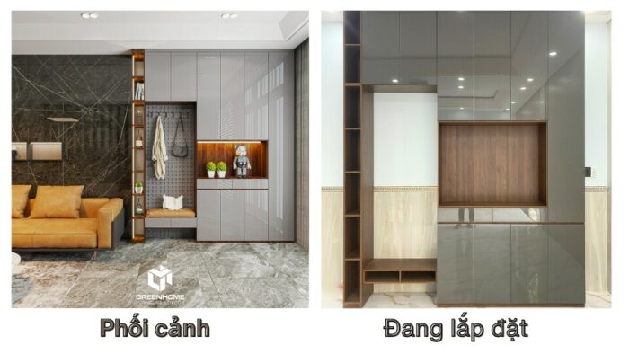 So sánh thiết kế và thi công chuẩn y bản vẽ