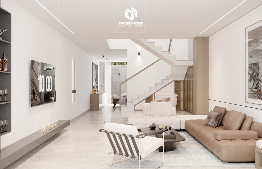 THIẾT KẾ NỘI THẤT NHÀ PHỐ HIỆN ĐẠI - MR H. VŨNG TÀU