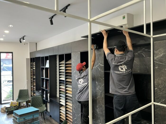Thi công hoàn thiện nội thất cho gia chủ trước Tết Nguyên đán.