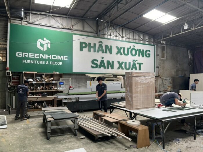 Phân xưởng thiết kế thi công hoàn thiện nội thất trước Tết