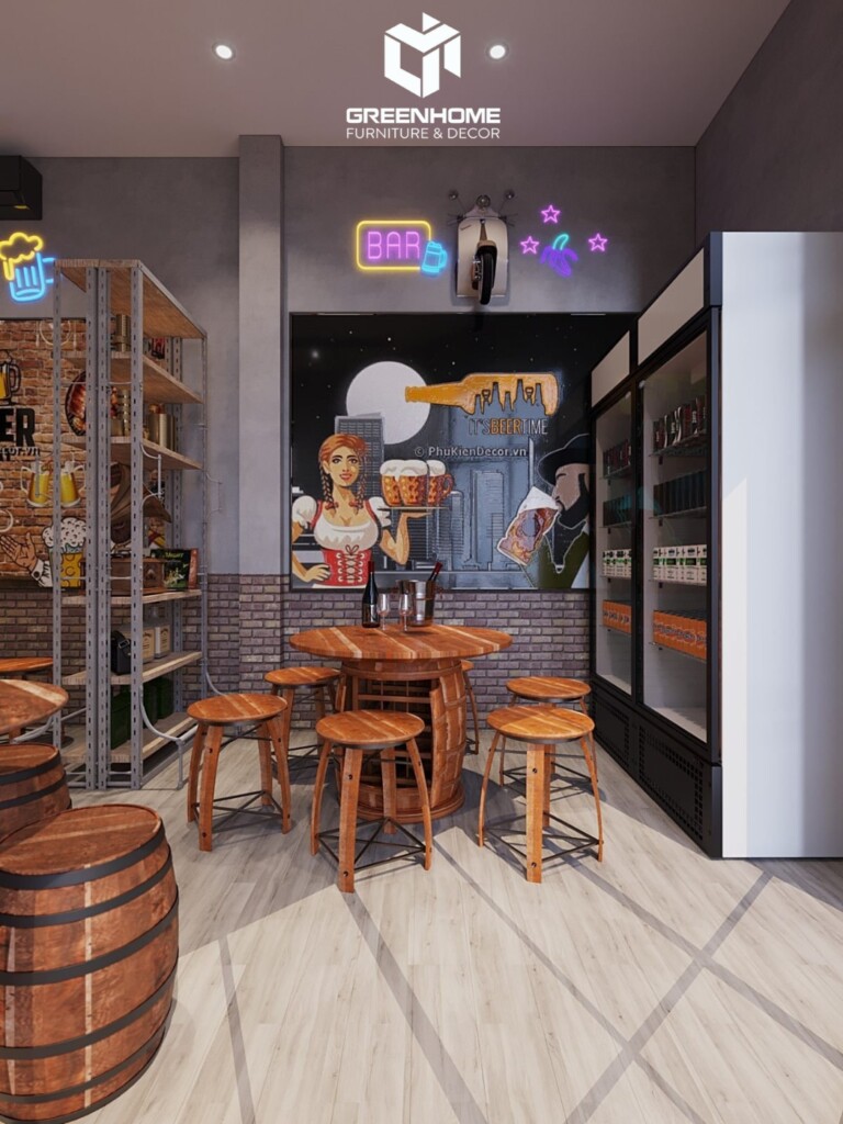 ẤN TƯỢNG THIẾT KẾ QUÁN BEER PUB MANG HƠI THỞ CHÂU ÂU GIỮA LÒNG VŨNG TÀU