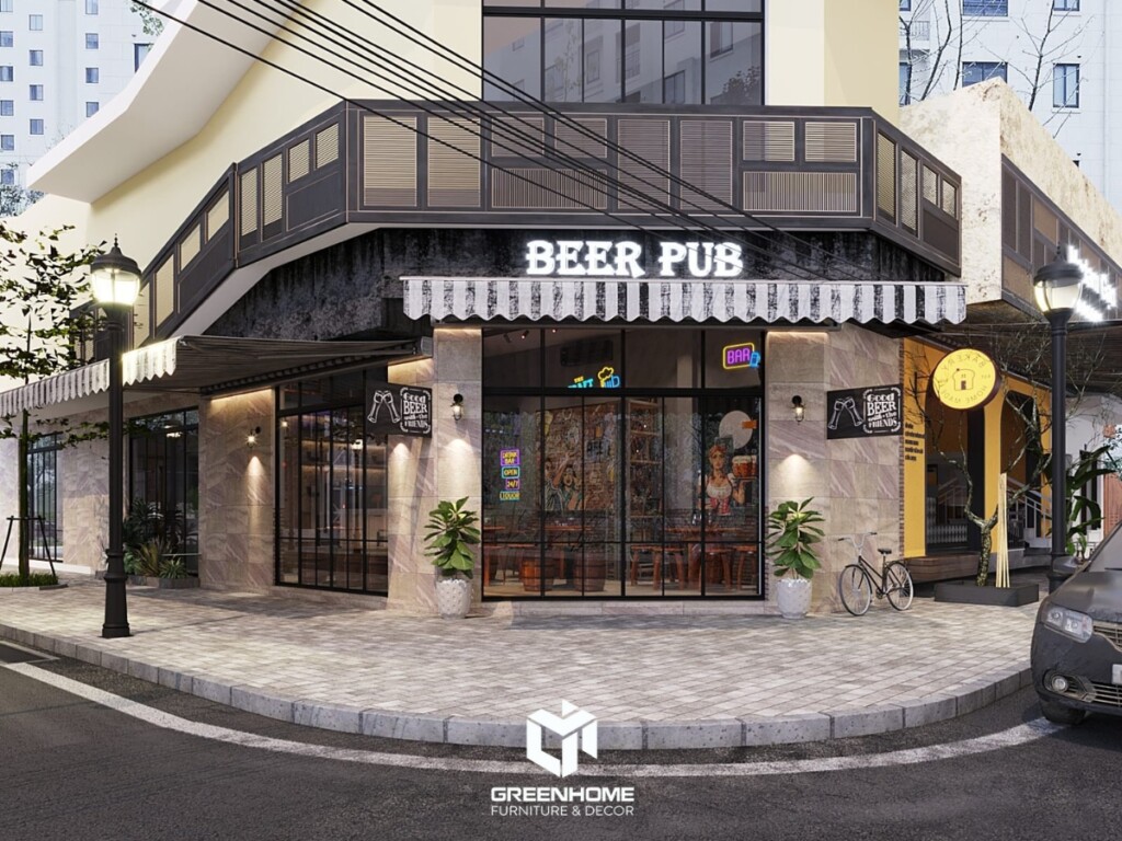 ẤN TƯỢNG THIẾT KẾ QUÁN BEER PUB MANG HƠI THỞ CHÂU ÂU GIỮA LÒNG VŨNG TÀU