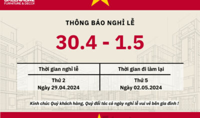 Lịch nghỉ lễ 30/4 và 1/5 của GH