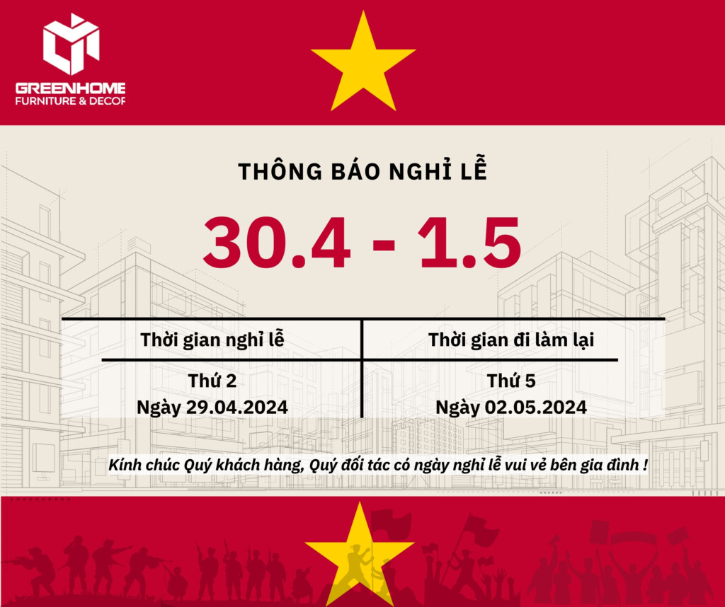 Lịch nghỉ lễ 30/4 và 1/5 của GH