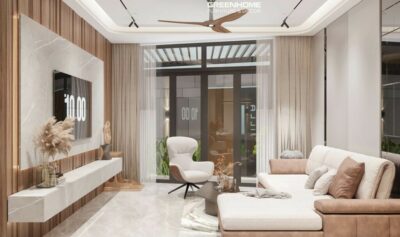 CHIÊM NGƯỠNG NỘI THẤT NHÀ PHỐ HIỆN ĐẠI ỨNG DỤNG HỆ LAM
