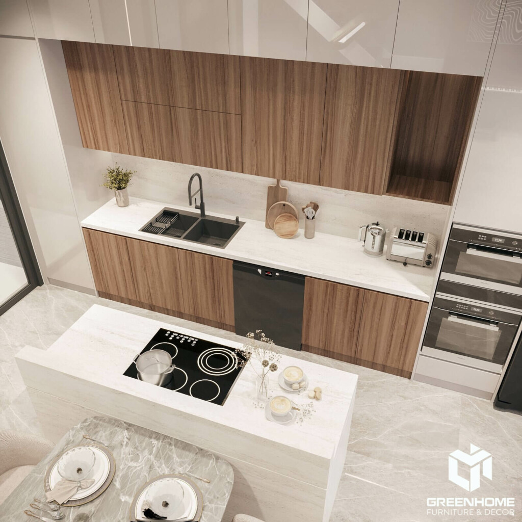 CHIÊM NGƯỠNG NỘI THẤT NHÀ PHỐ HIỆN ĐẠI ỨNG DỤNG HỆ LAM