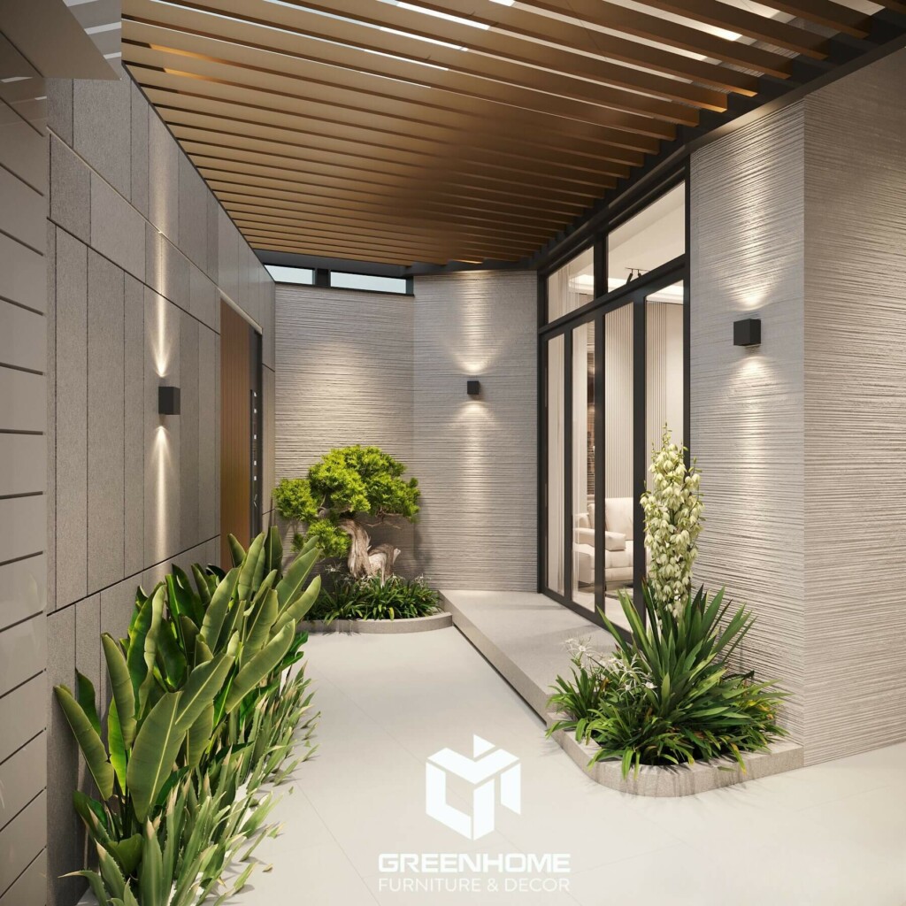 CHIÊM NGƯỠNG NỘI THẤT NHÀ PHỐ HIỆN ĐẠI ỨNG DỤNG HỆ LAM