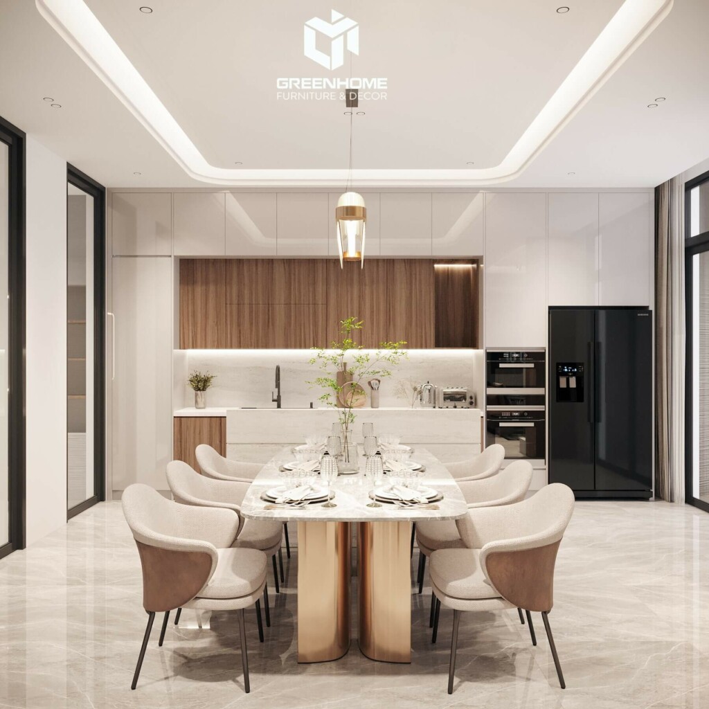 CHIÊM NGƯỠNG NỘI THẤT NHÀ PHỐ HIỆN ĐẠI ỨNG DỤNG HỆ LAM