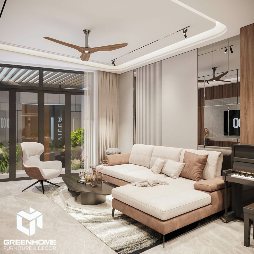 CHIÊM NGƯỠNG NỘI THẤT NHÀ PHỐ HIỆN ĐẠI ỨNG DỤNG HỆ LAM