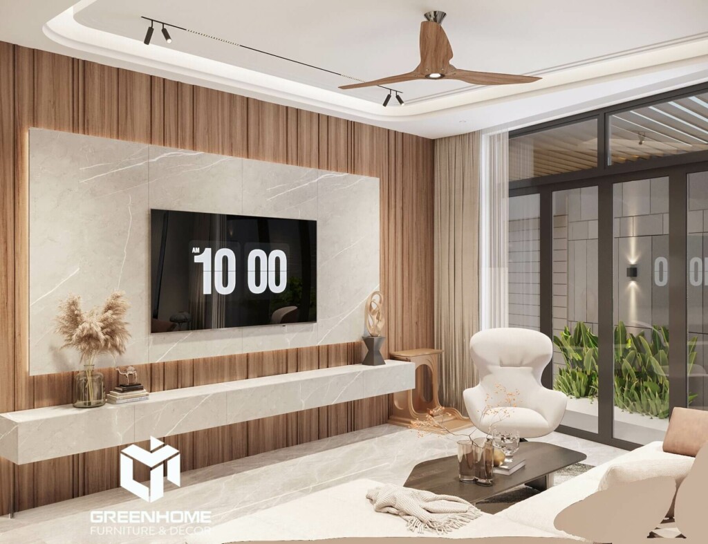 CHIÊM NGƯỠNG NỘI THẤT NHÀ PHỐ HIỆN ĐẠI ỨNG DỤNG HỆ LAM