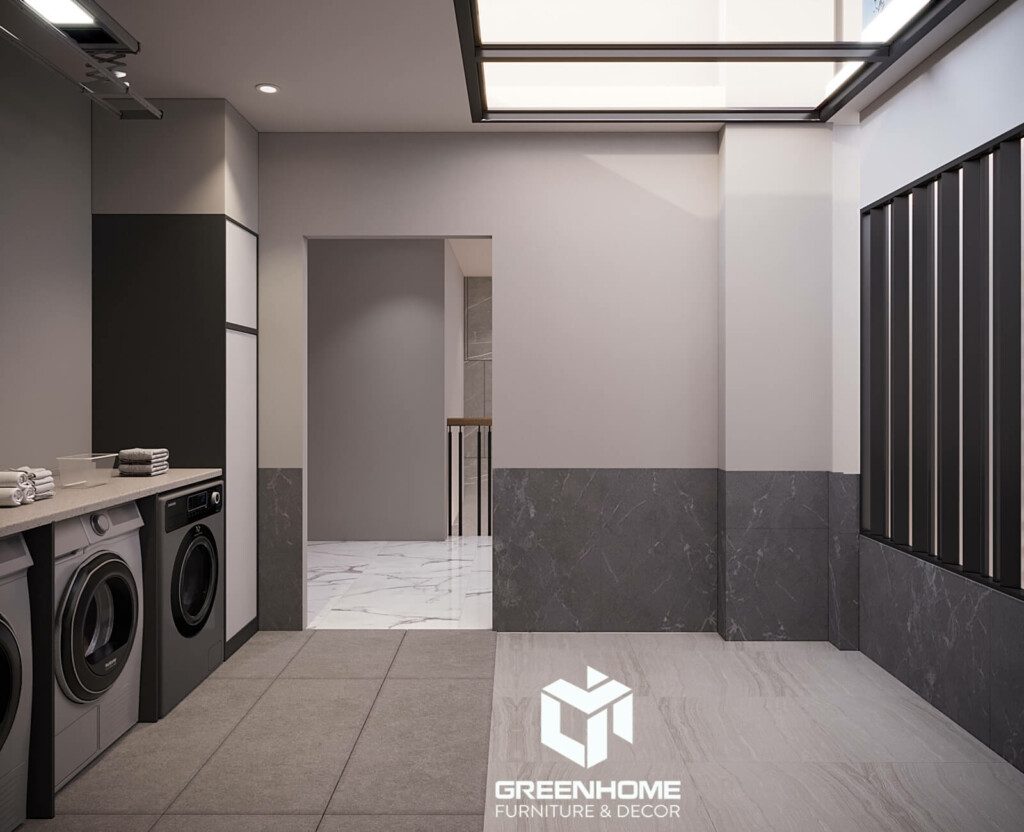 CHIÊM NGƯỠNG NỘI THẤT NHÀ PHỐ HIỆN ĐẠI ỨNG DỤNG HỆ LAM