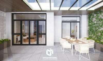 CHIÊM NGƯỠNG NỘI THẤT NHÀ PHỐ HIỆN ĐẠI ỨNG DỤNG HỆ LAM