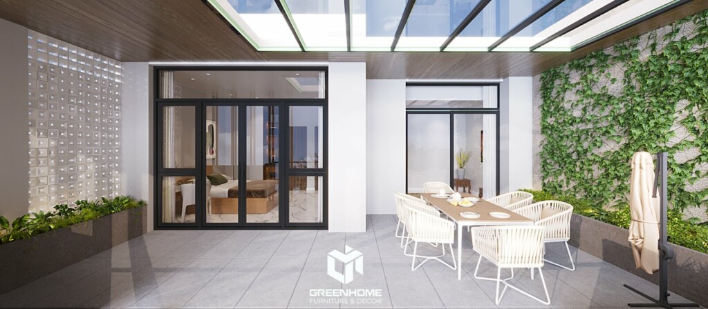 CHIÊM NGƯỠNG NỘI THẤT NHÀ PHỐ HIỆN ĐẠI ỨNG DỤNG HỆ LAM