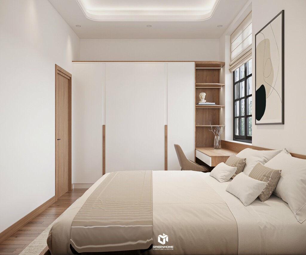 THIẾT KẾ NỘI THẤT NHÀ Ở BÀ RỊA VŨNG TÀU - SANG TRỌNG VỚI NỘI THẤT GỖ ÓC CHÓ