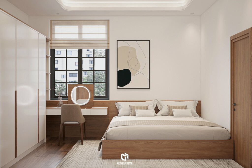 THIẾT KẾ NỘI THẤT NHÀ Ở BÀ RỊA VŨNG TÀU - SANG TRỌNG VỚI NỘI THẤT GỖ ÓC CHÓ