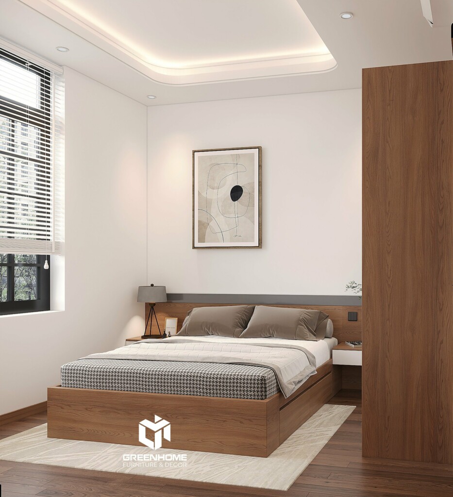 THIẾT KẾ NỘI THẤT NHÀ Ở BÀ RỊA VŨNG TÀU - SANG TRỌNG VỚI NỘI THẤT GỖ ÓC CHÓ