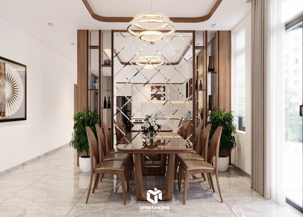 THIẾT KẾ NỘI THẤT NHÀ Ở BÀ RỊA VŨNG TÀU - SANG TRỌNG VỚI NỘI THẤT GỖ ÓC CHÓ