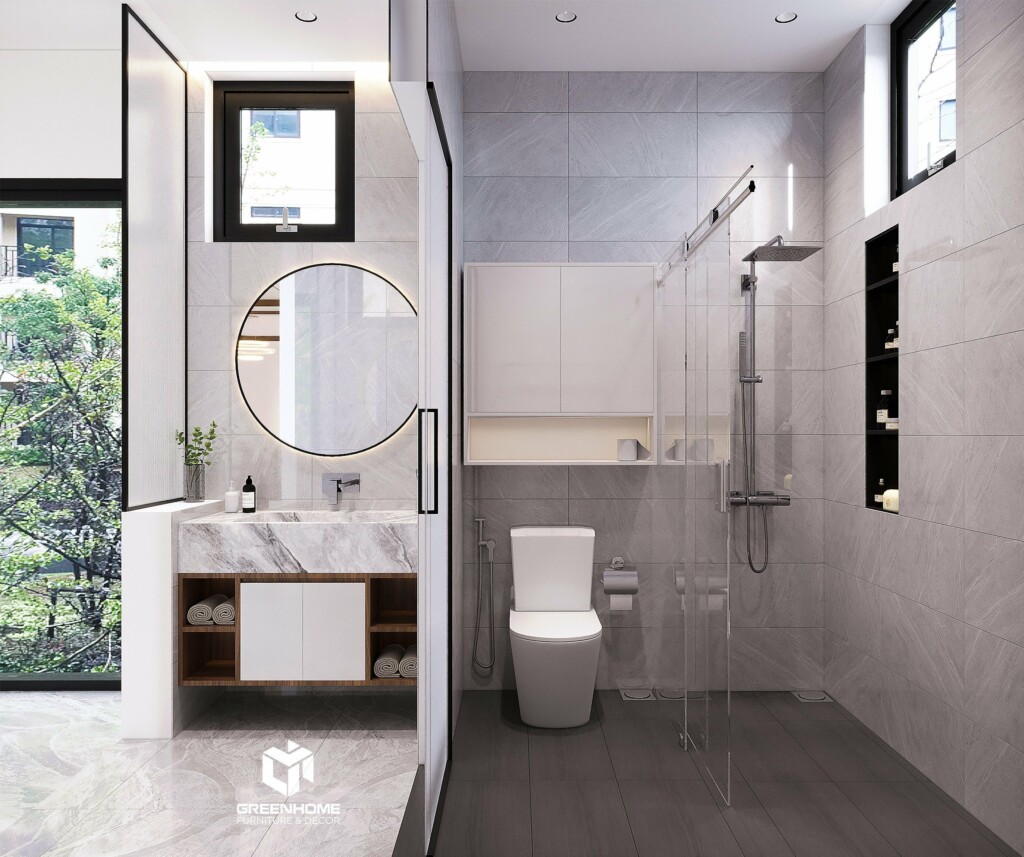 THIẾT KẾ NỘI THẤT NHÀ Ở BÀ RỊA VŨNG TÀU - SANG TRỌNG VỚI NỘI THẤT GỖ ÓC CHÓ