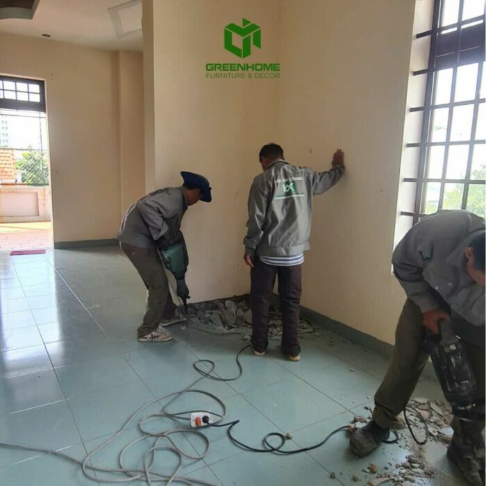 Sau lễ khởi công - cải tạo nội thất
