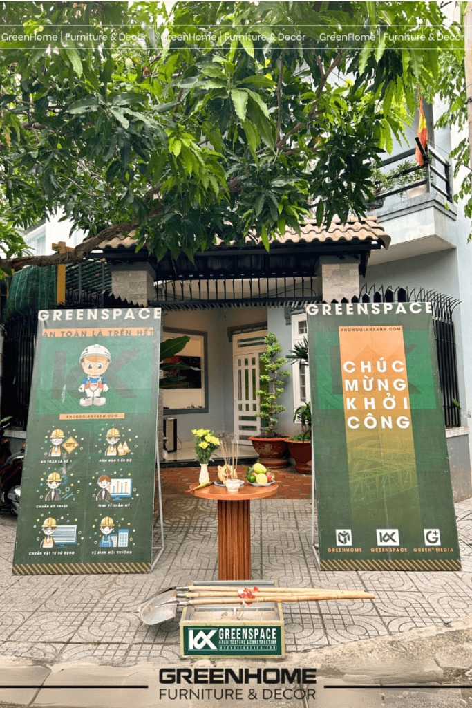 cải tạo nội thất nhà ở Vũng Tàu - lễ khởi công