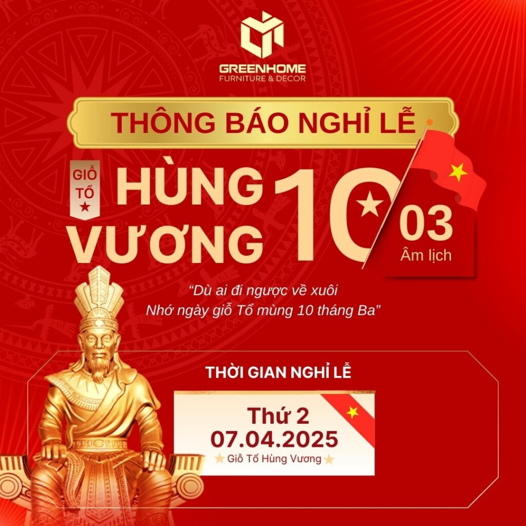 LỊCH NGHỈ LỄ GIỖ TỔ HÙNG VƯƠNG 2025