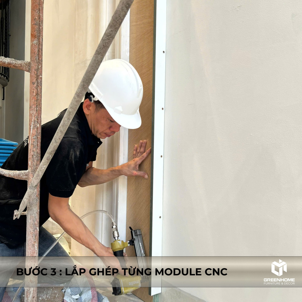 Thi Công Vách Thông Tầng Vũng Tàu 4