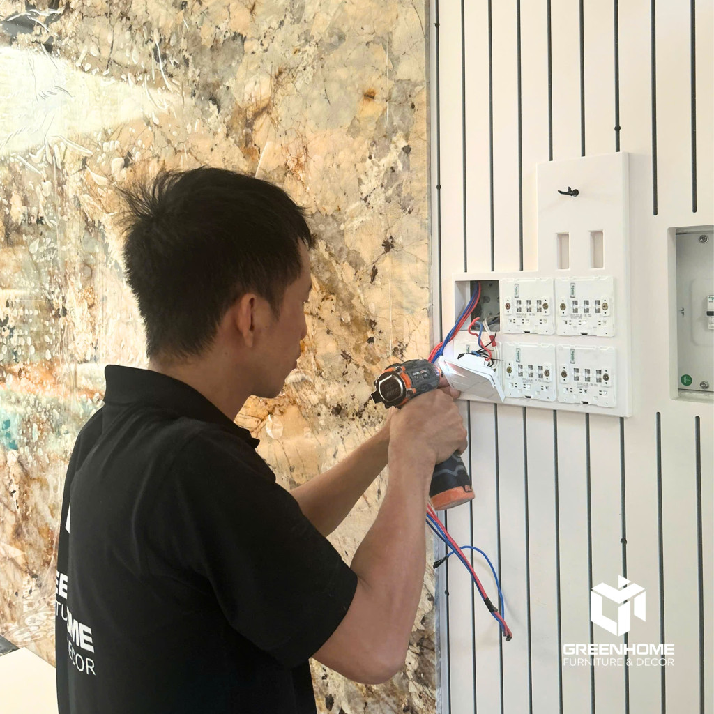 thi công hệ vách phòng khách Vũng Tàu 5